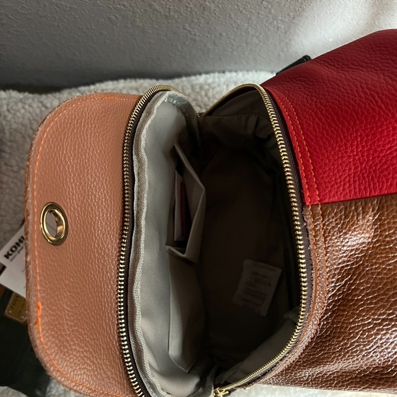 💚❤️💙💛AmeriLeather Borka Leather Backpack NWT (regularly $189)❤️BEAUTIFUL❤️NEW - Picture 5 of 16